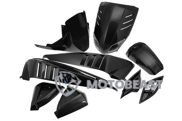Yamaha Slider TNT plastikų komplektas (juoda metalikas spalva)