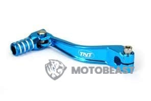 Derbi pavarų perjungimo kojelė TNT blue chrome