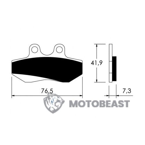 VICMA STABDŽIŲ TRINKELĖS Aprilia, Cagiva, Derbi, Fantic, Garelli, Gilera, Honda, Husqvarna, MBK, Rieju, Sachs, Sherco, Yamaha
