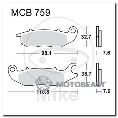 Honda CBR 125 priekinės Stabdžių kaladėlės