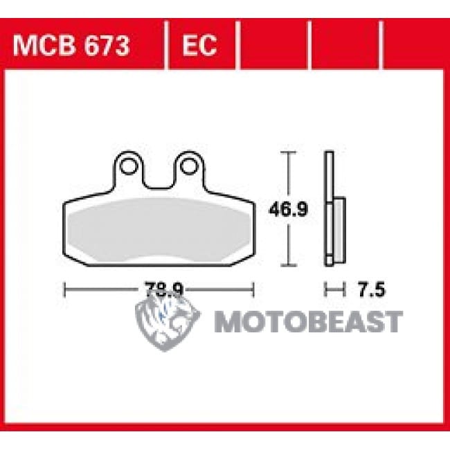 Honda NSR 125 priekinės Stabdžių kaladėlės