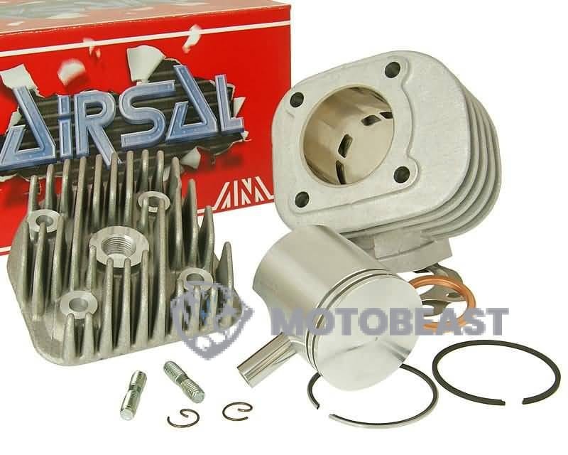 Airsal Sport 65cc 46mm Minarelli Horizontal Oru Aušinamas Cilindro Komplektas