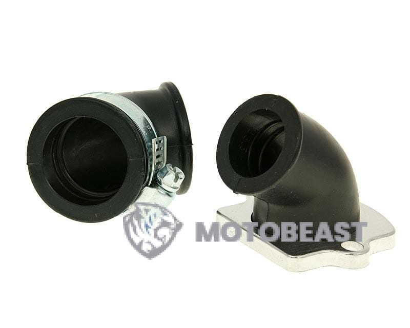 101 Octane tiesus kuro įsiurbimo kolektorius 24mm-32mm su dviem adapteriais Piaggio