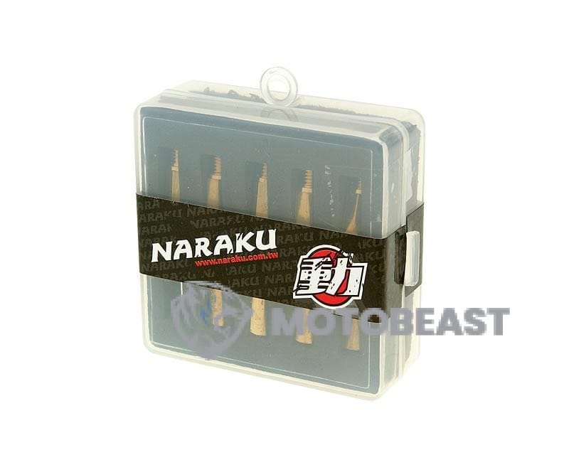 Naraku 120-138 žiklerių komplektas PWK karbiuratoriams