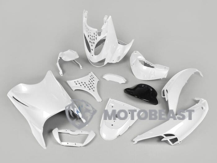 Aprilia SR plastikų komplektas BALTAS MK2