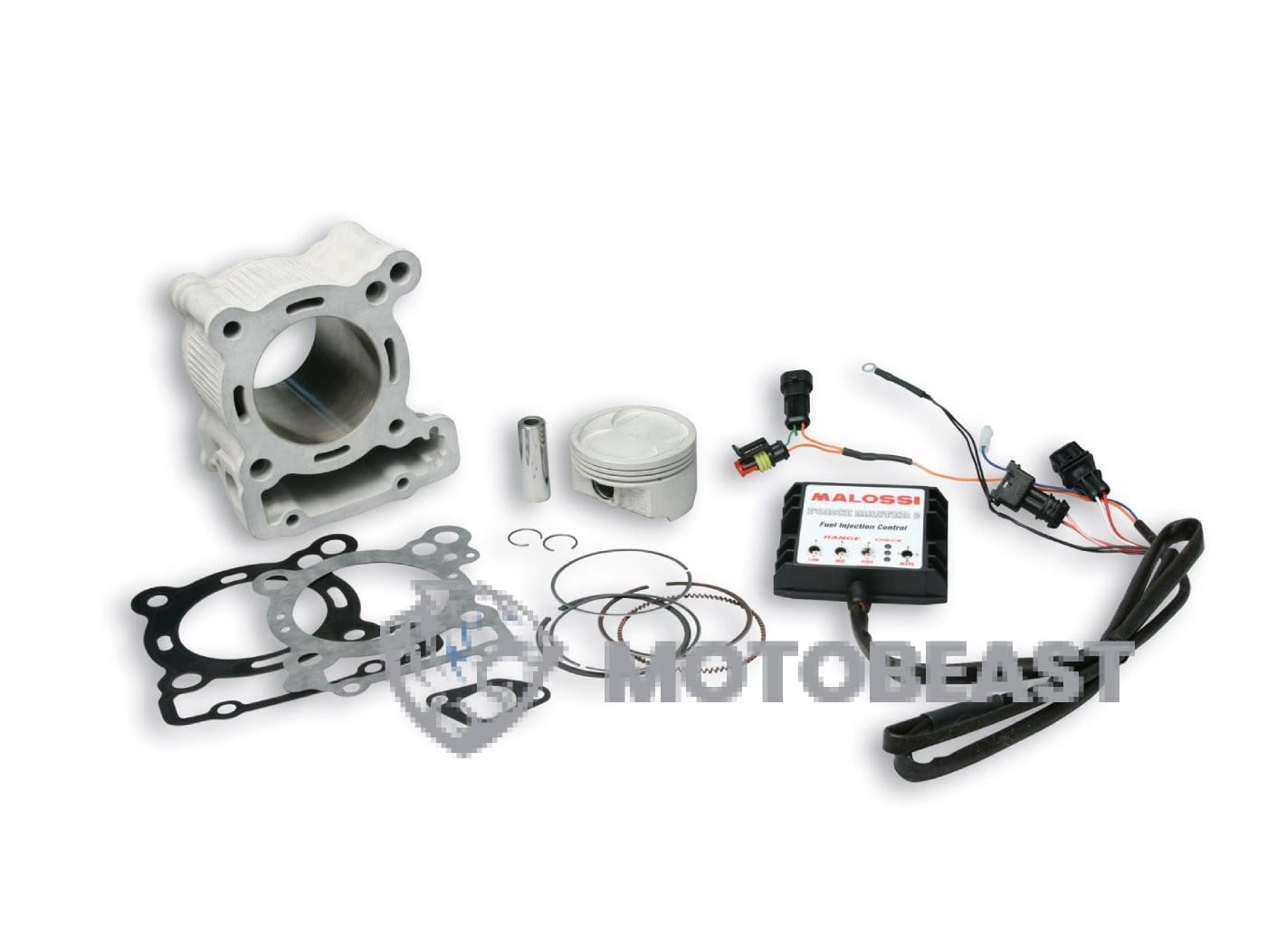 Aprilia SX 125 Derbi GPR 125 ir Aprilia RS4 Malossi I-TECH 166cc cilindro komplektas su POWER COMMANDER