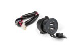 USB lizdas, 2 prievadai, 12V