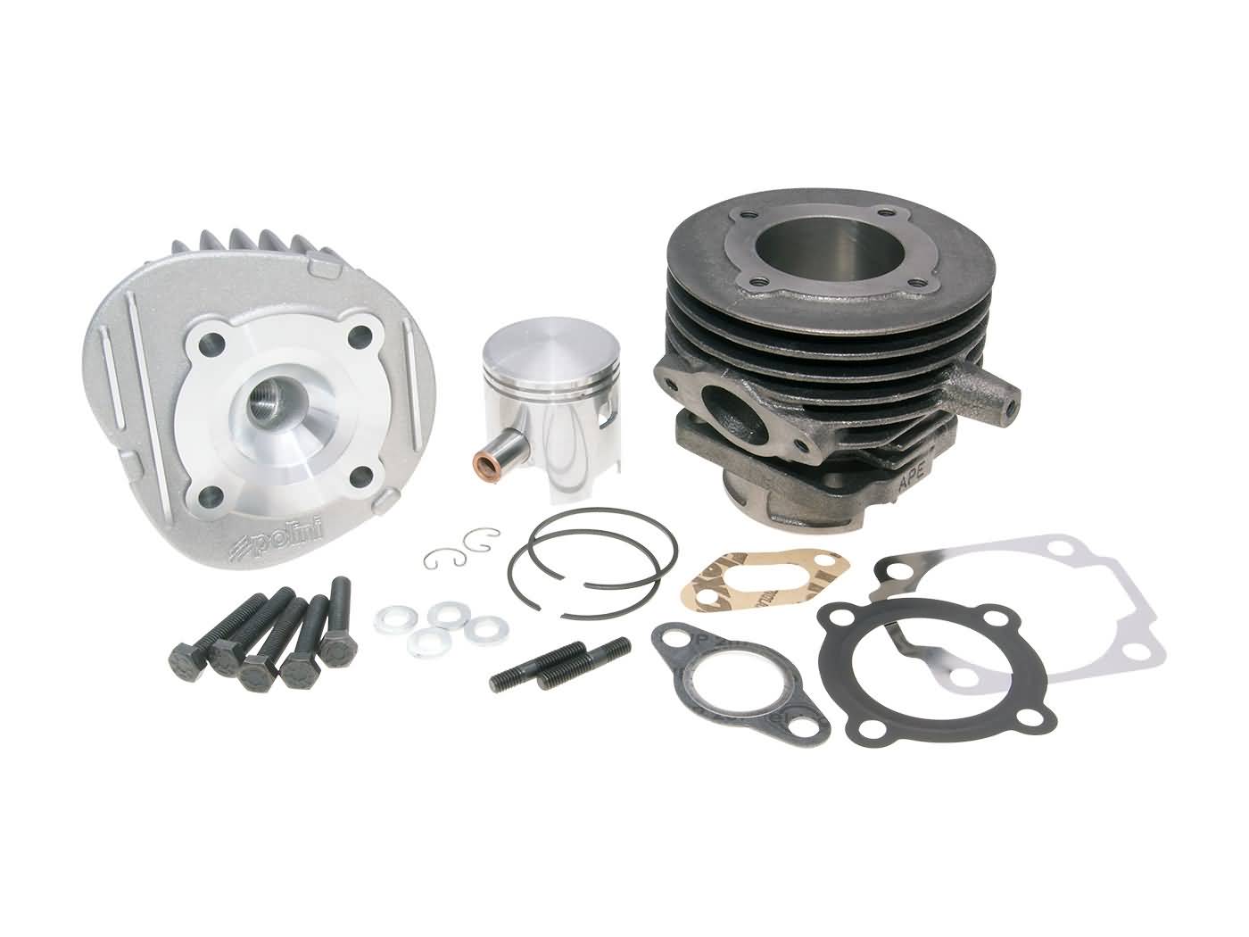 Cilindro komplektas Polini ketaus sport 75cc 47.0mm, skirtas Ape 50, Vespa PK 50, Special 50, XL 50