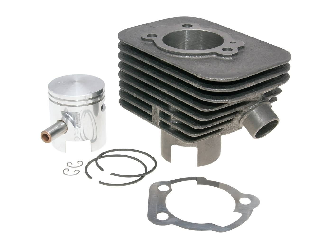 Cilindro komplektas Polini ketaus sportinis 63cc 10mm Stūmoklio pirštas be galvutės Piaggio Boxer, Bravo, CBA, Ciao, Eco, Grillo, Si