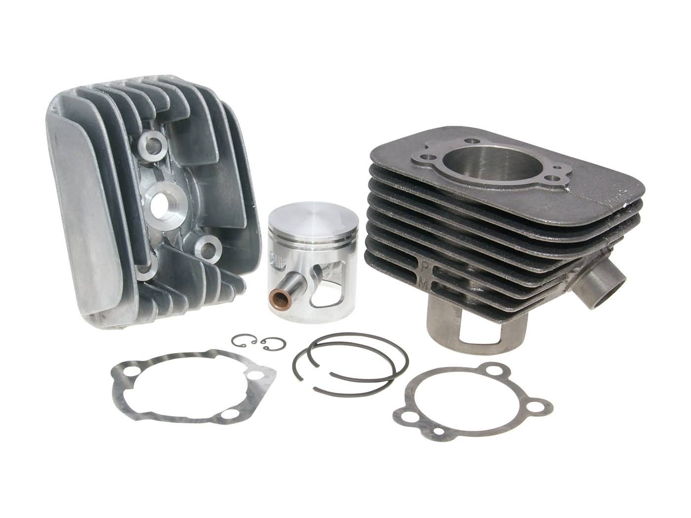Cilindro komplektas Polini ketaus sportinis 70cc 12mm Stūmoklio pirštas Piaggio Ciao
