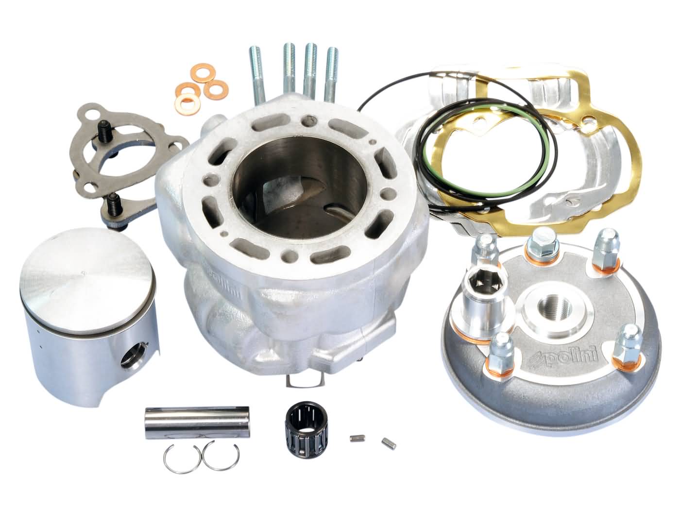 Cilindro komplektas Polini aliuminio lenktyninis Big Evolution 94cc 52mm Piaggio LC