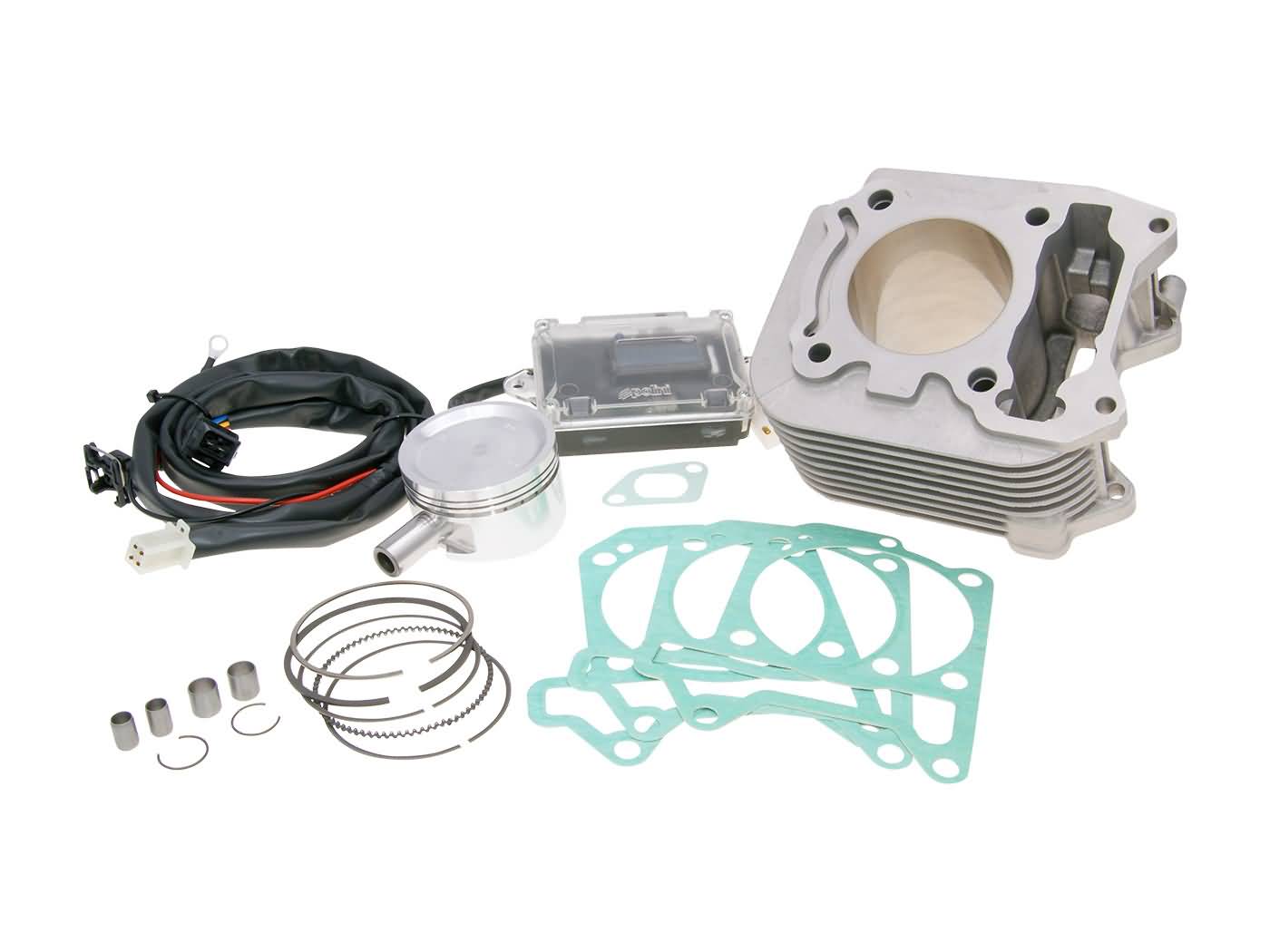 Cilindro komplektas Polini aliuminio 171cc 61mm, skirtas Vespa Primavera, Sprint 125-150, Piaggio Liberty 125 3V 4T AC