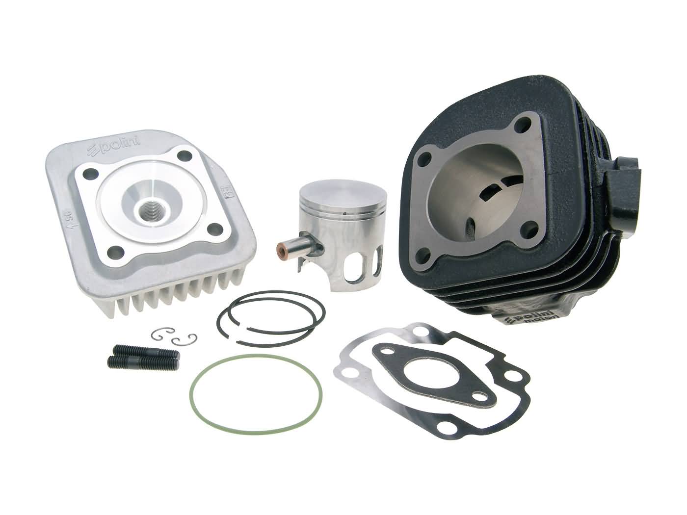 Cilindro komplektas Polini ketaus sport d=47mm 70cc 10mm pasviręs Minarelli Horizontal kintamajai
