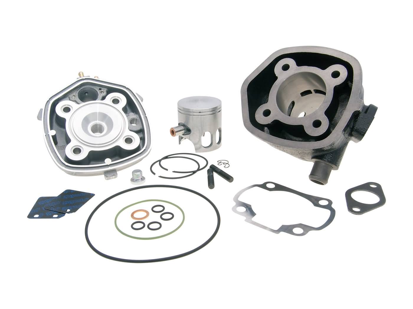 Cilindro komplektas Polini ketaus sport 70cc Minarelli horizontal LC