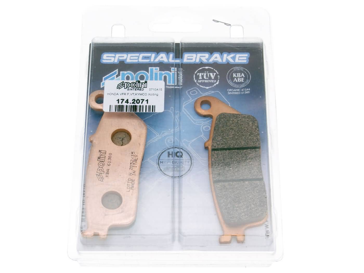 Stabdžių kaladėlės Polini sinterinės Honda Silver Wing