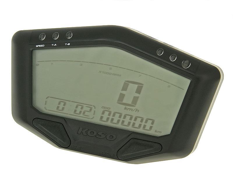 daugiafunkcinis spidometras Koso DB-02R Road 12V versija
