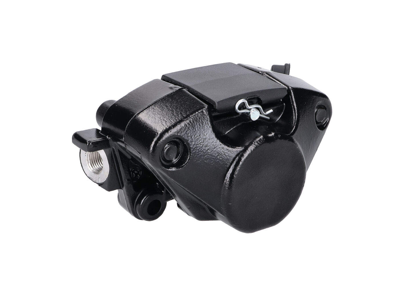 vieno stūmoklio stabdžių supportas Piaggio Liberty, ZIP, Sfera, Vespa ET2, ET4, LX, Primavera, Sprint, LXV, Gilera DNA (Heng Tong)