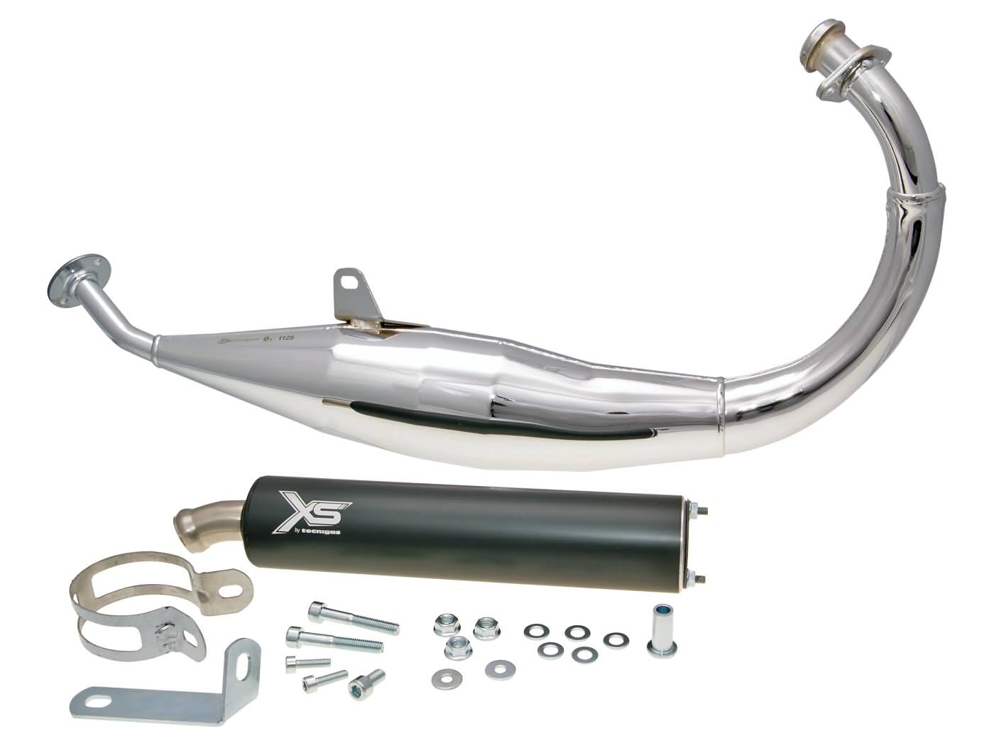 Duslintuvas Tecnigas XS Chrome skirtas Derbi, Aprilia, Gilera