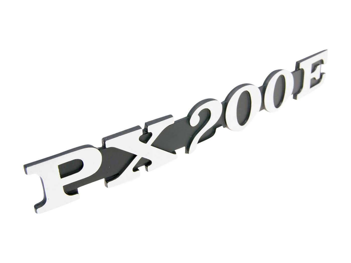 šoninio dangtelio ženklelis "PX200E", skirtas Vespa PX 200 E