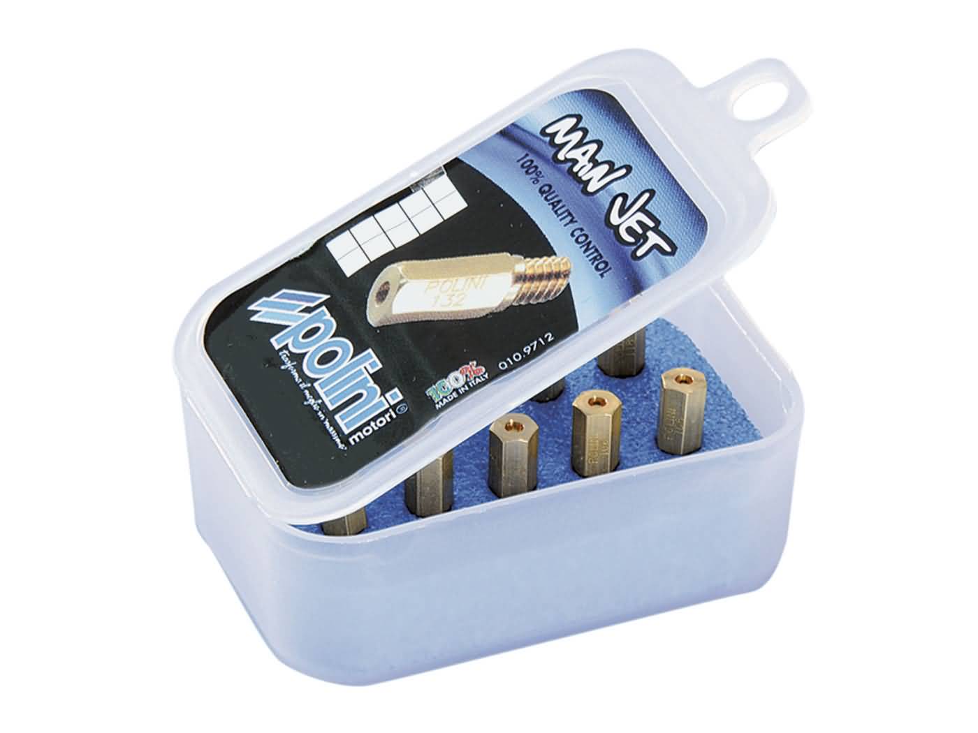 pagrindinis „Polini“ purkštukų komplektas, skirtas „Keihin PWK“ ir „Polini CP“ karbiuratoriui, 140-158 dydžio
