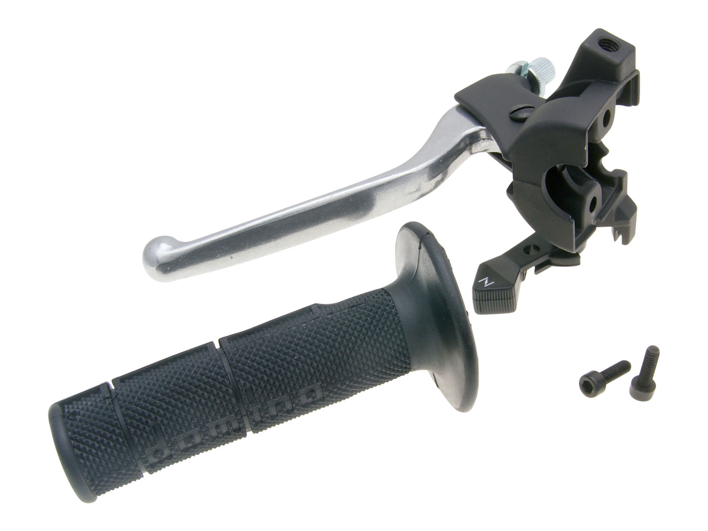 Sankabos rankenos tvirtinimas su pariebintoju ir rankena Derbi Senda 50 SM, R 2011-, Aprilia RX, SX 2011-