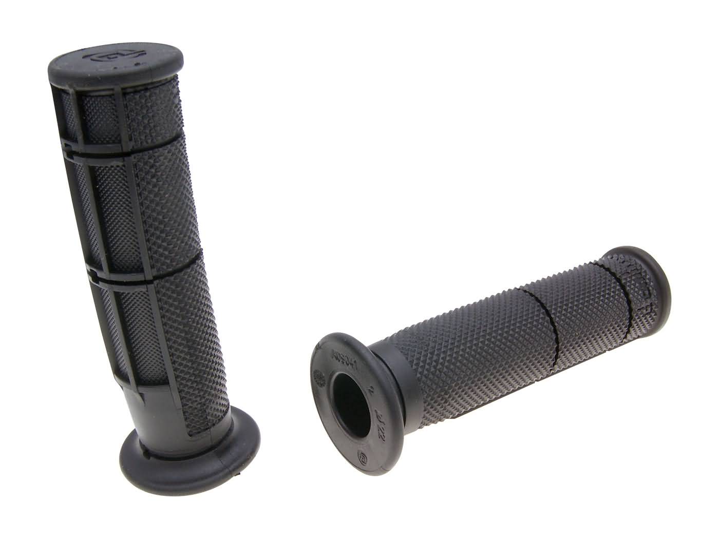 Guminės rankenėlės Domino pusvaflinis keturratis, keturračio nykščio droselinė sklendė 22/22mm - juoda