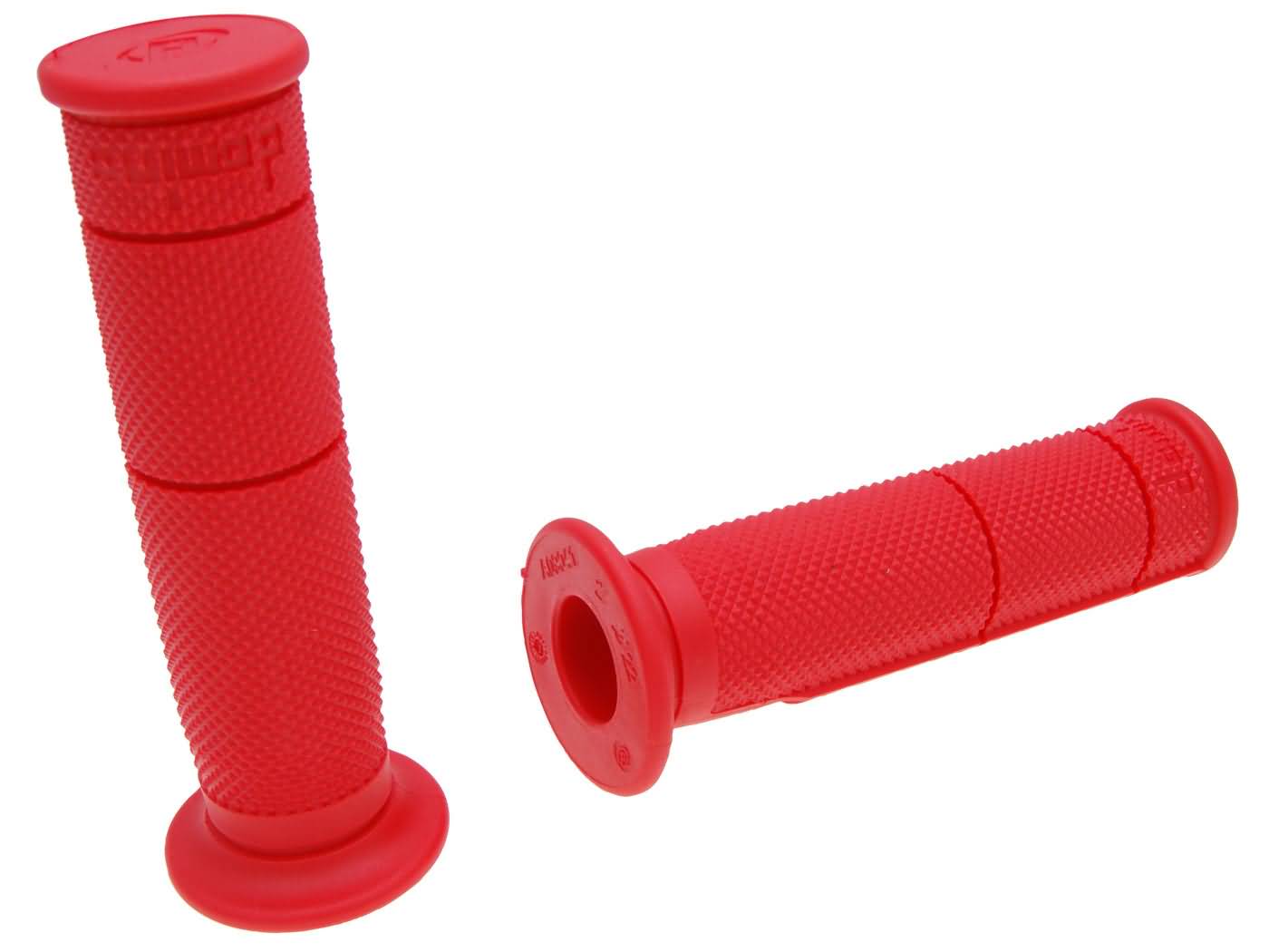 Guminės rankenėlės Domino pusvaflinis keturratis, keturračio nykščio droselis 22/22mm - raudonas