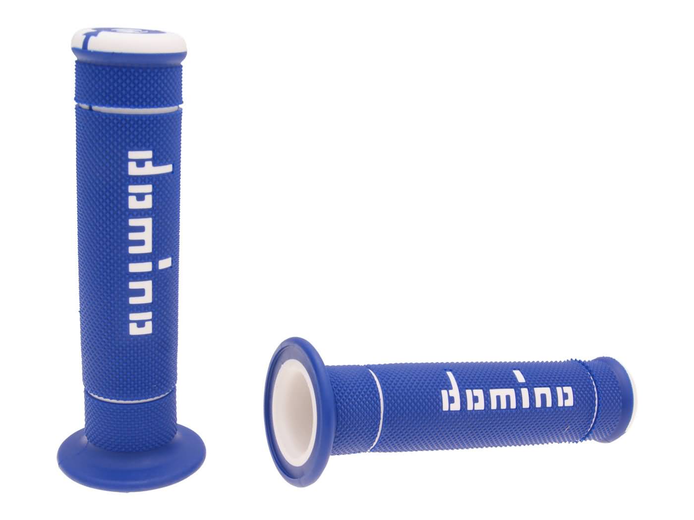 vairo gripsai / guminės rankenos komplektas Domino A240 Trial mėlyna / balta