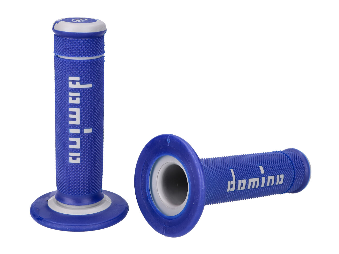 vairo gripsai / guminės rankenos komplektas Domino A190 OFF-ROAD mėlyna/pilka