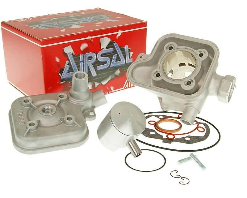 Cilindro komplektas Airsal sport 70cc 47.6mm, skirtas Peugeot horizontal LC