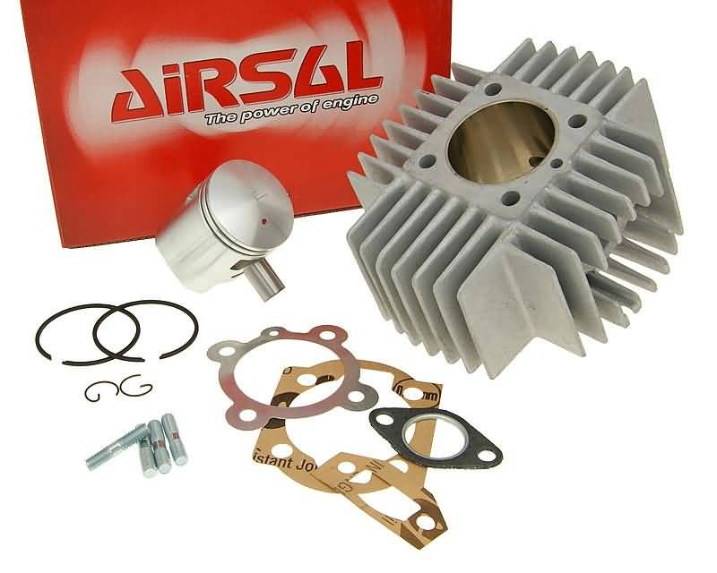 Cilindro komplektas Airsal sport 65.4cc 44mm cilindrų komplektui Airsal Sport 48.8ccm 38mm Puch automatiniam, X30 su trumpomis aušinimo briaunomis
