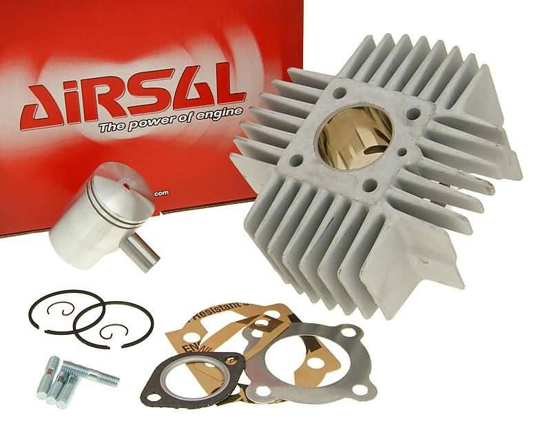 Cilindro komplektas Airsal T6-Racing 48.8cc 38mm Puch Automatic su ilgomis aušinimo briaunomis