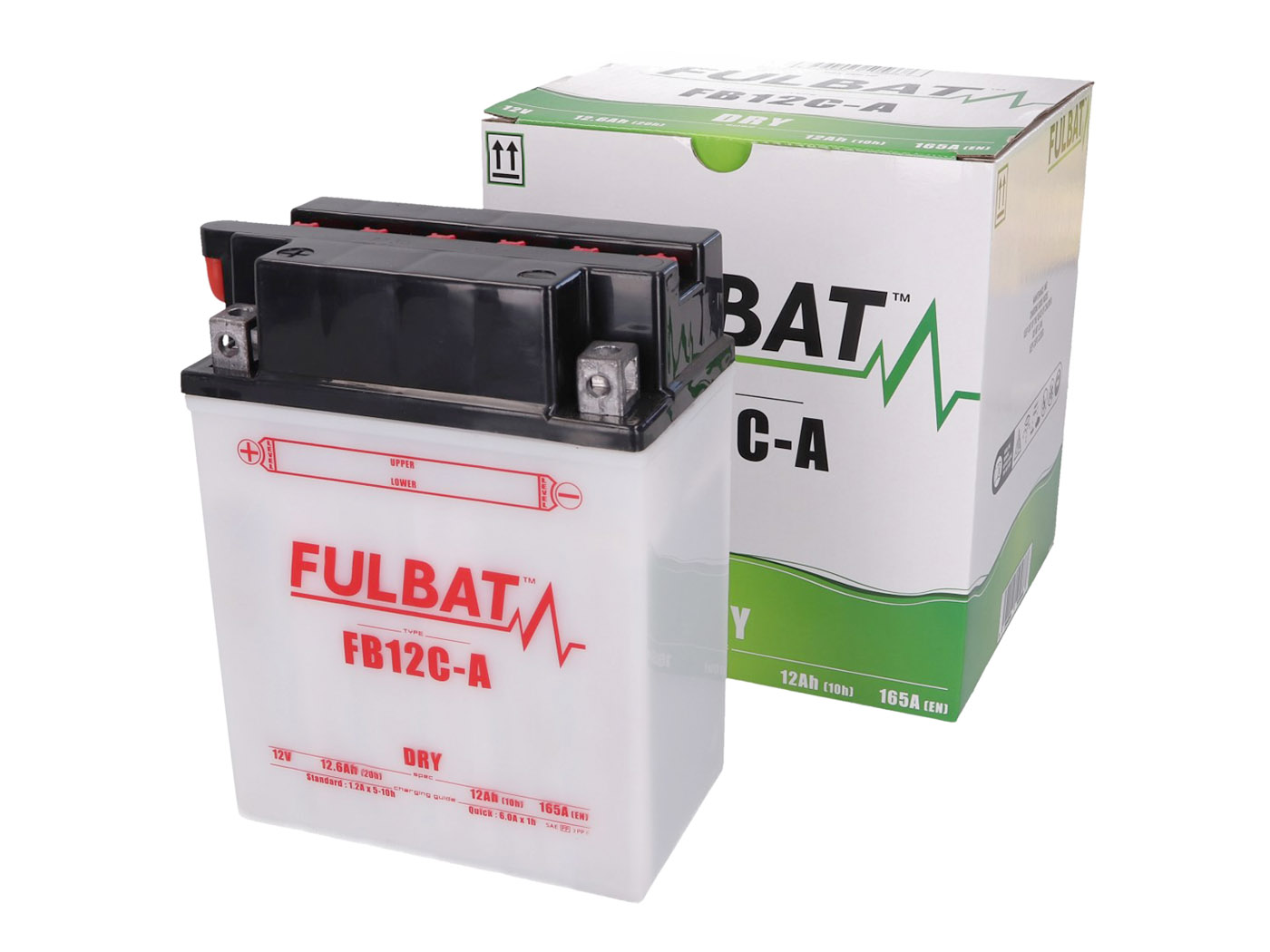 baterija Fulbat FB12C-A DRY įsk. rūgšties pakuotė
