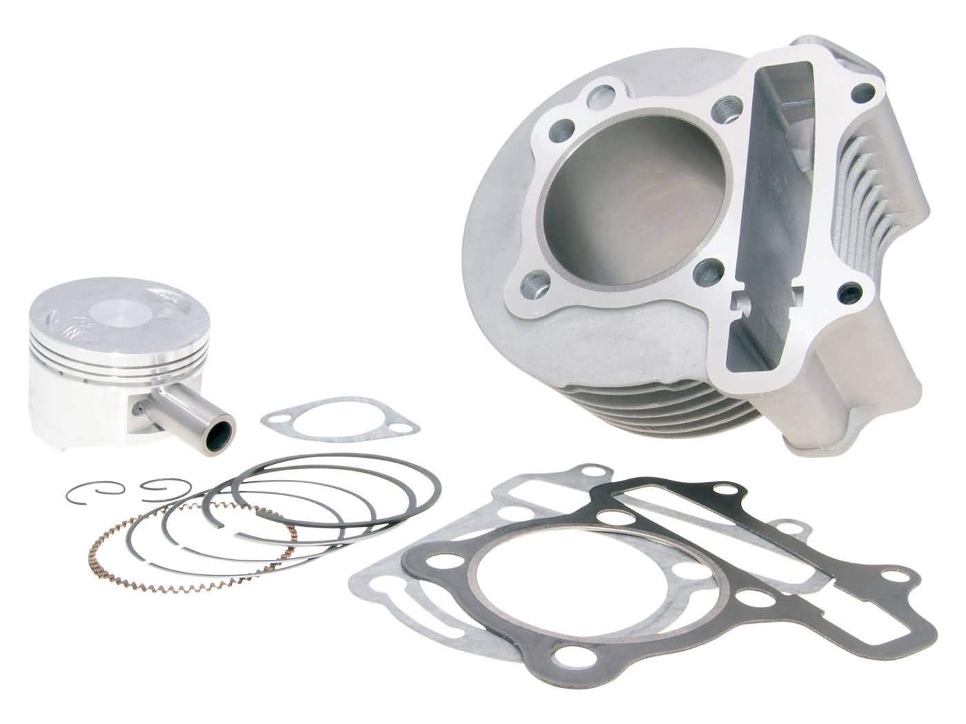 Cilindro komplektas 150cc 57,4mm, skirtas Kinijos 4 taktų GY6 125 152QMI, 150 157QMJ