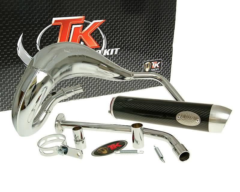 Duslintuvas TURBO KIT Bufanda RQ chromas, skirtas Yamaha DT50 (03-), MBK X-Limit (03-), Malaguti
