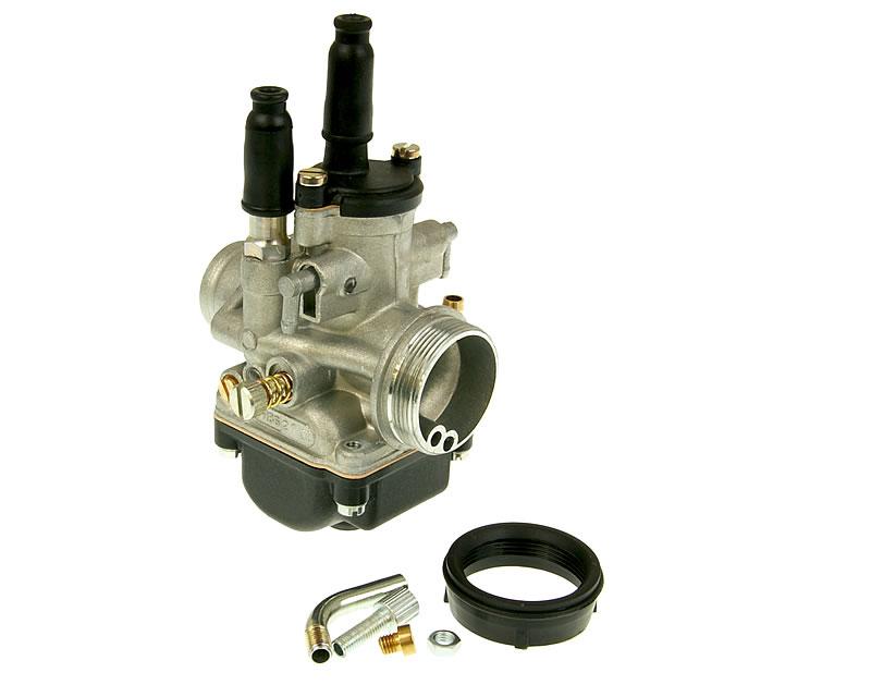 karbiuratoriaus komplektas Malossi PHBG 21 DS, skirtas Minarelli AM, Derbi, Generic, KSR-Moto, Keeway, Motobi, Ride, CPI, 1E40MA, 1E40MB