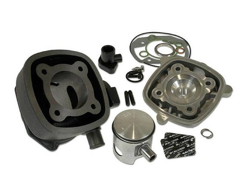 Cilindro komplektas Malossi Sport 70cc 47mm 12mm Stūmoklio pirštas Peugeot horizontaliam LC karbiuratoriui