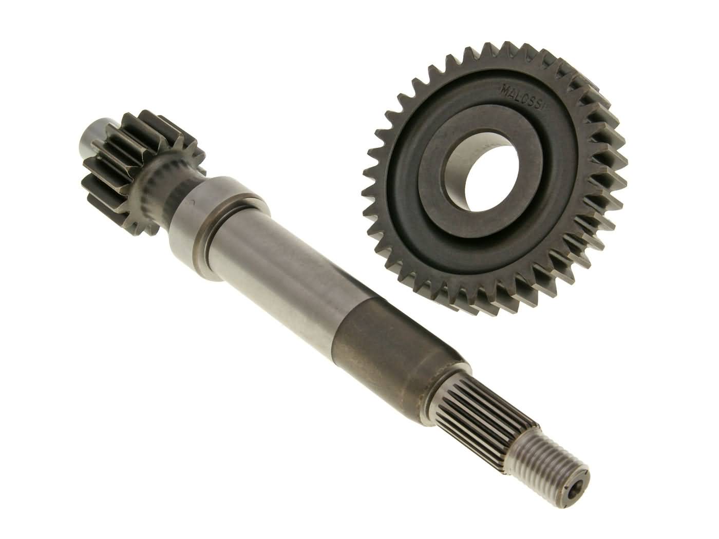 Greitintas reduktorius Malossi HTQ 15/38, skirtas Piaggio Sfera RST, Vespa ET2 karbiuratoriui
