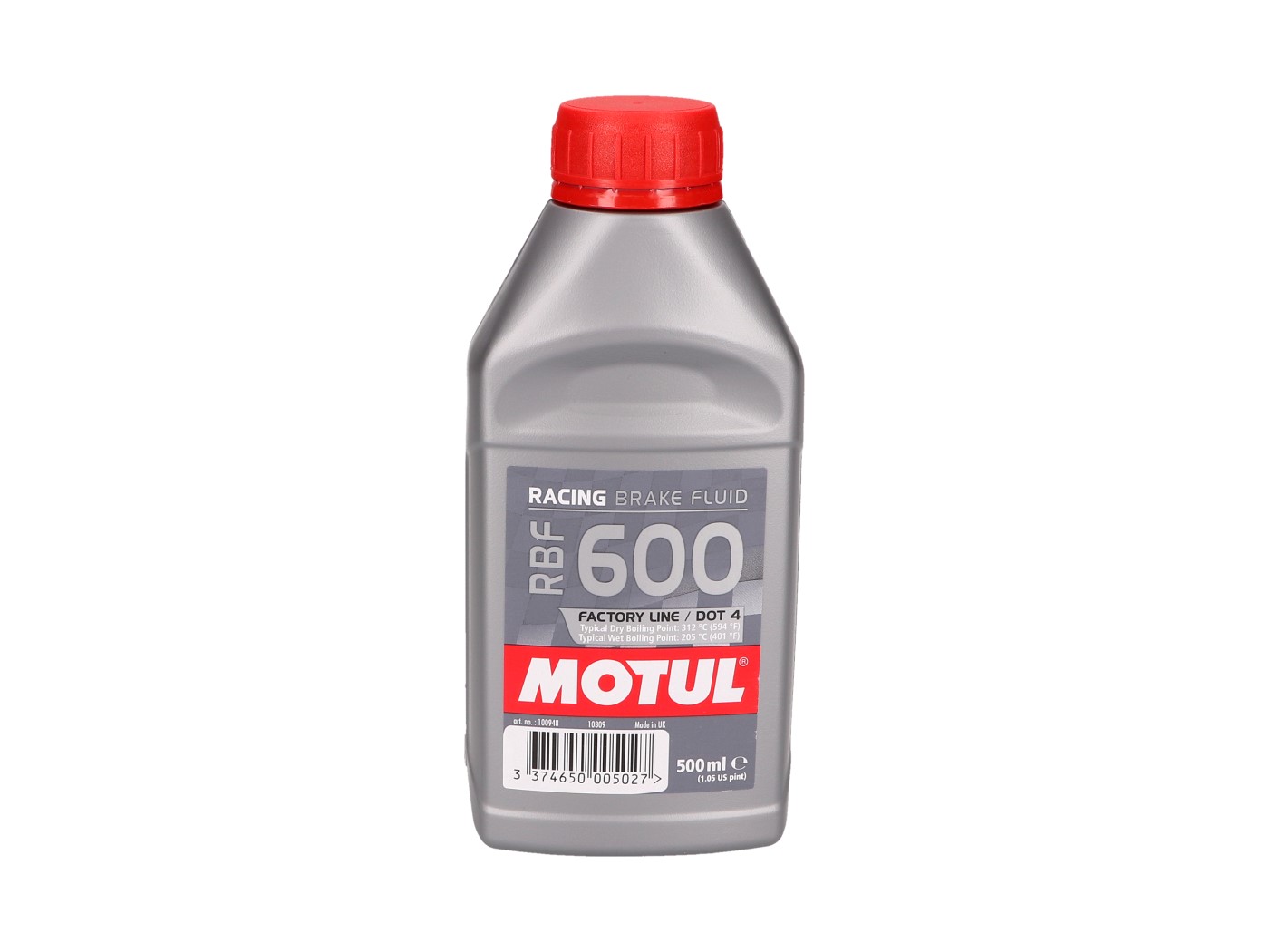 Motul RBF 600 Factory Line DOT 4 lenktyninis stabdžių skystis 500ml