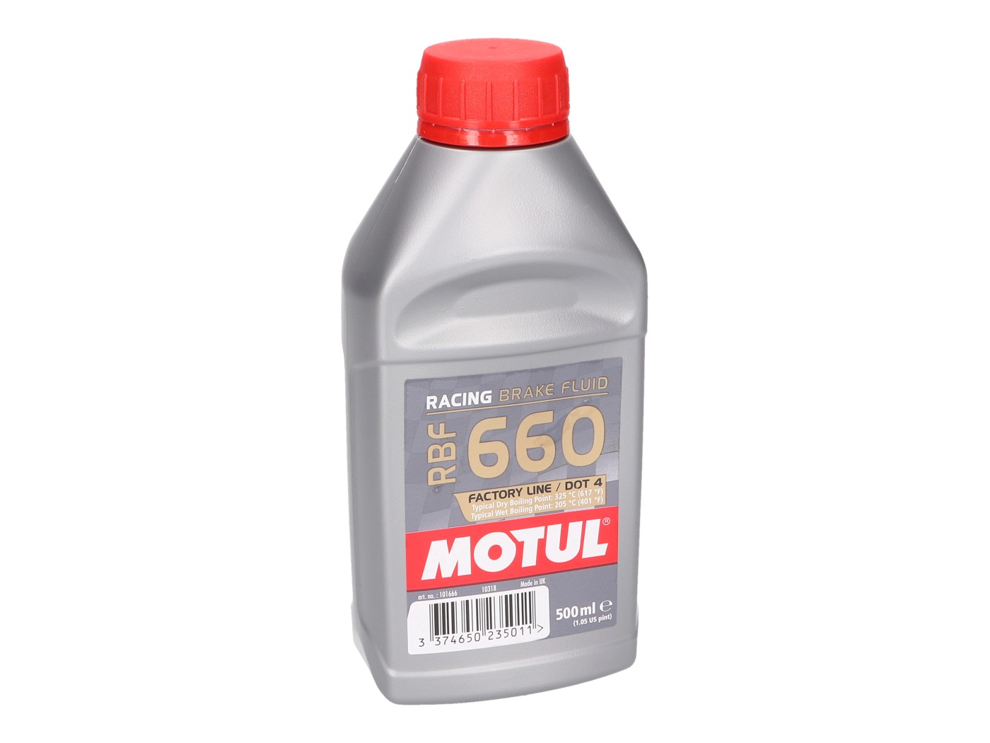 Motul RBF 660 Factory Line DOT 4 lenktyninių stabdžių skystis 500ml