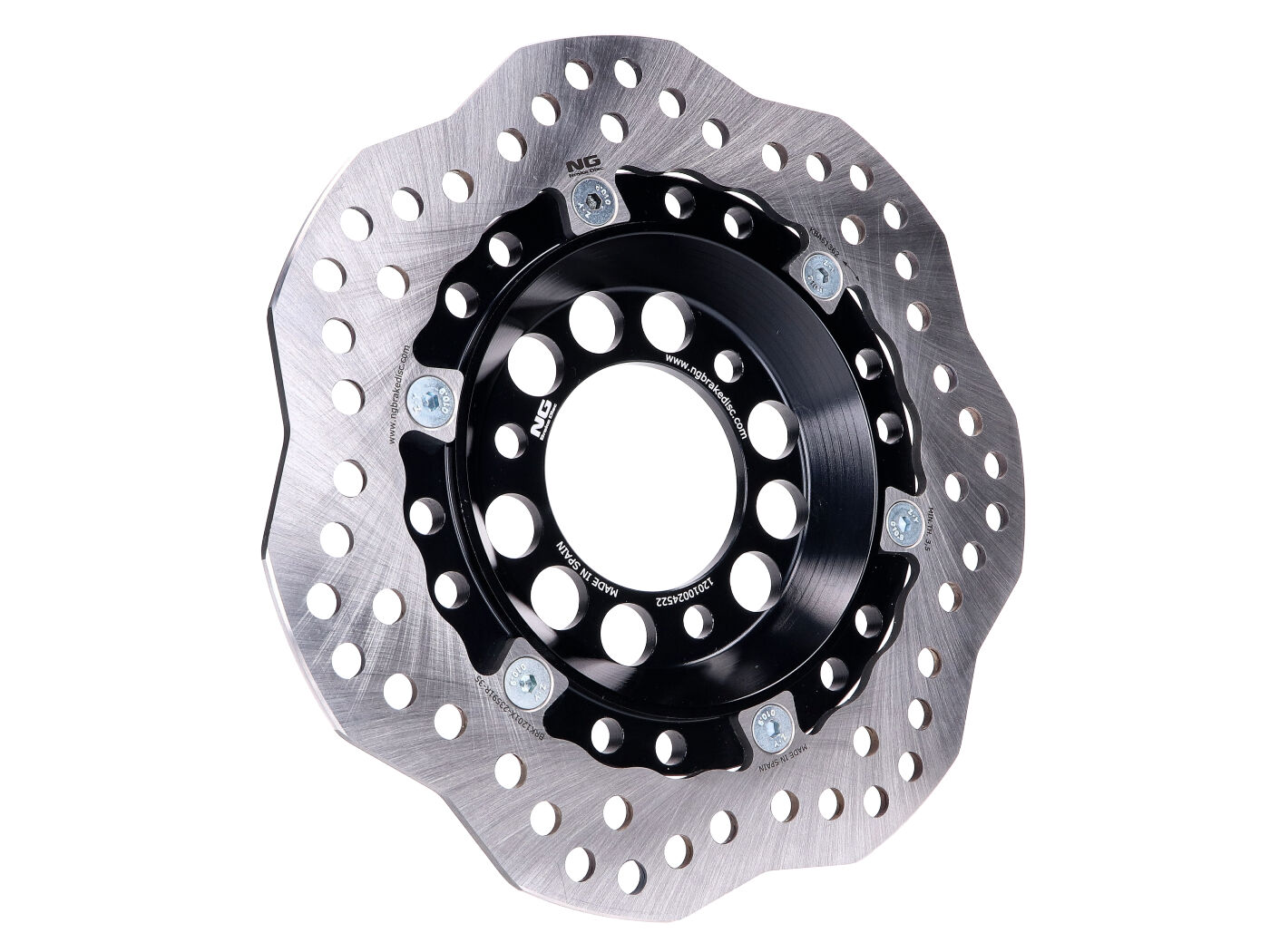 stabdžių diskas NG Wavy 220mm, skirtas China Scooter 4-taktų GY6 125, 150
