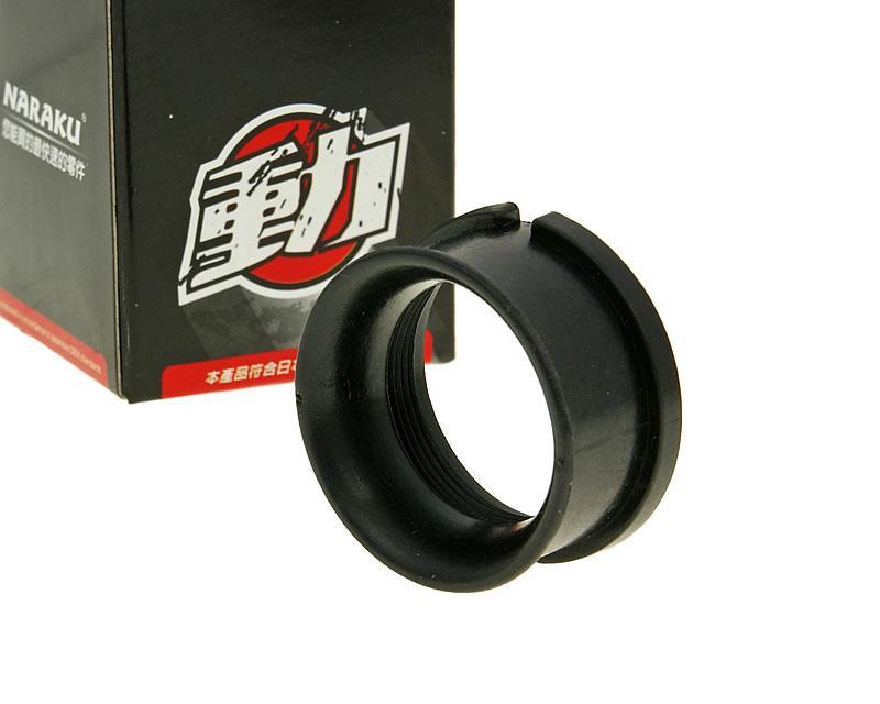 Oro filtro jungtis Naraku D=38mm juoda PHBG karbiuratoriui