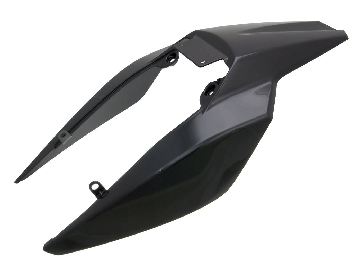 Galinis plastikas OEM juodas, skirtas Derbi Senda 2011-, Gilera RCR, SMT 2011-