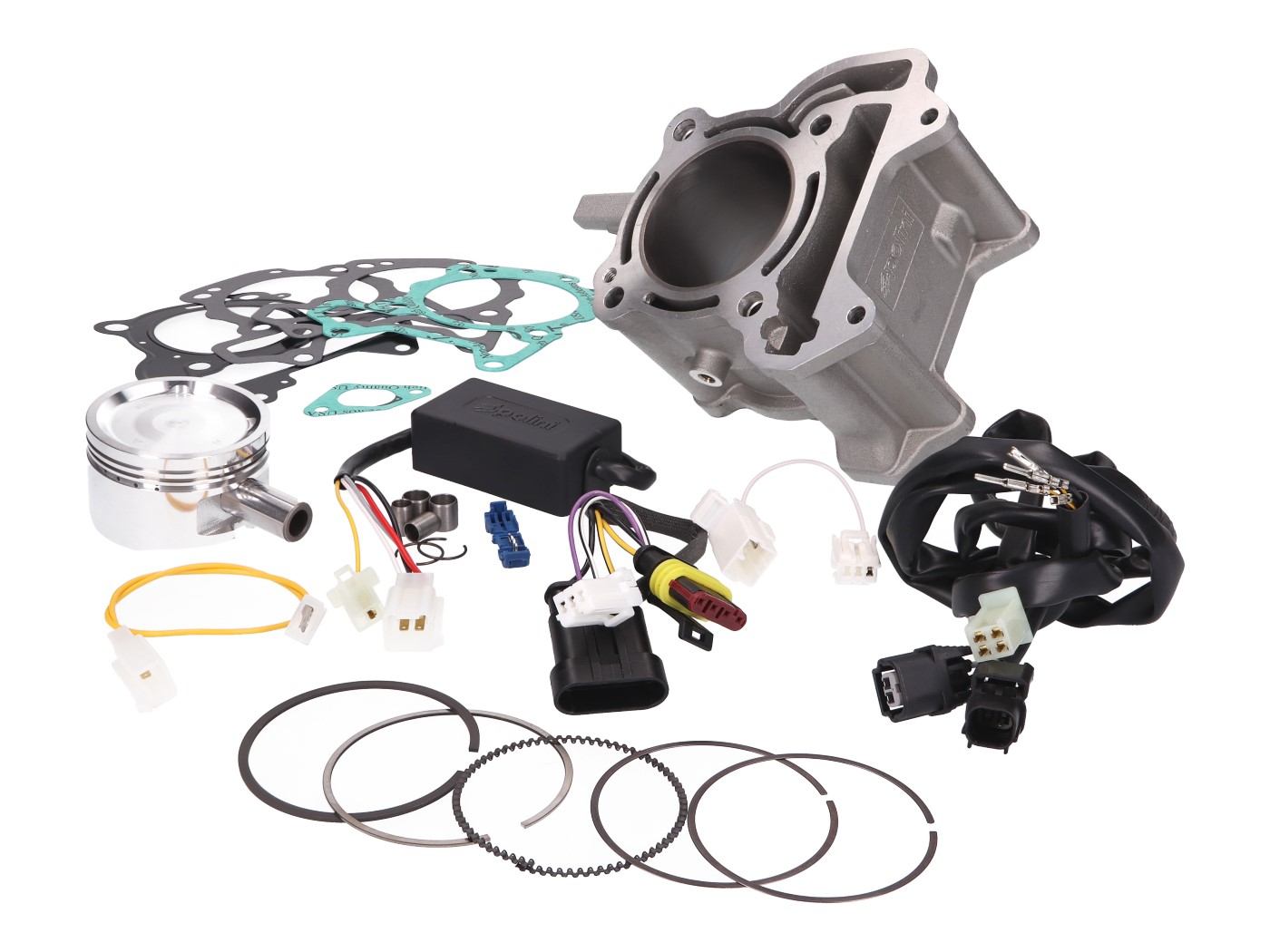 Cilindro komplektas Polini aliuminio 172cc 61mm, skirtas Vespa GTS 125ie E4 4V, 150ie E4 4V, Piaggio Medley 125ie E4 4V, 150ie E4 4V