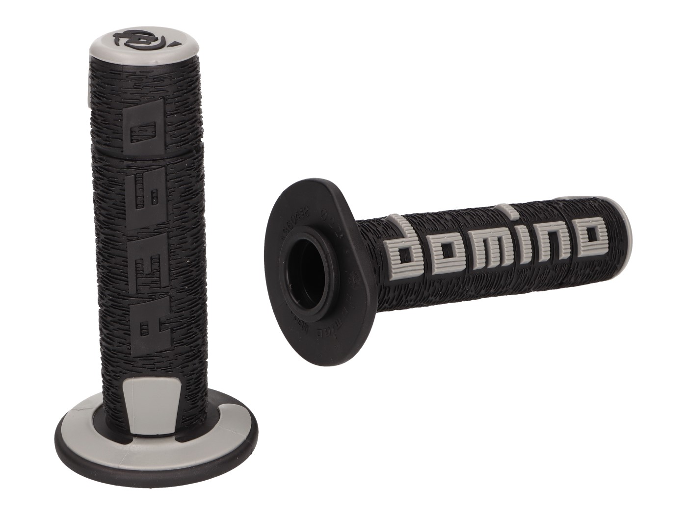vairo gripsai / guminės rankenos komplektas Domino A360 OFF-ROAD juoda/pilka