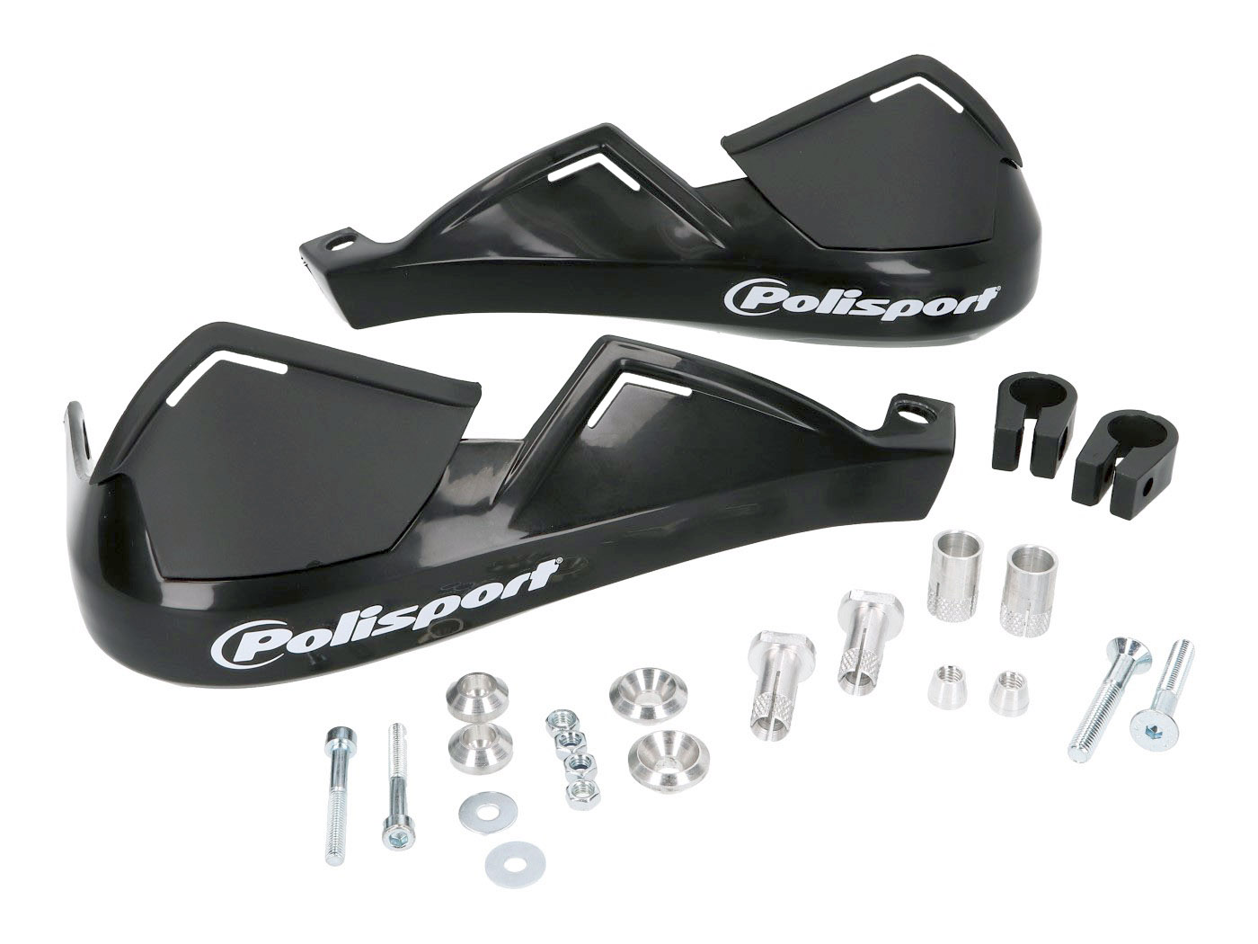 rankų apsaugos Polisport Evolution Integral juodos spalvos 22mm skersmens vairui