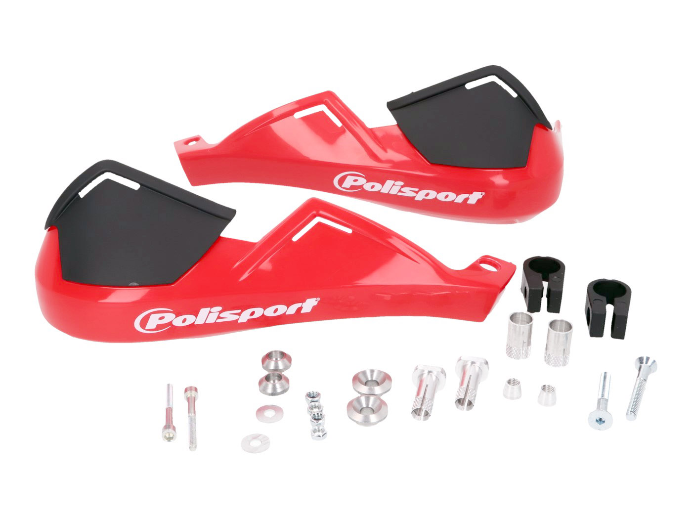 rankų apsaugos Polisport Evolution Integral raudona 22mm skersmens vairui