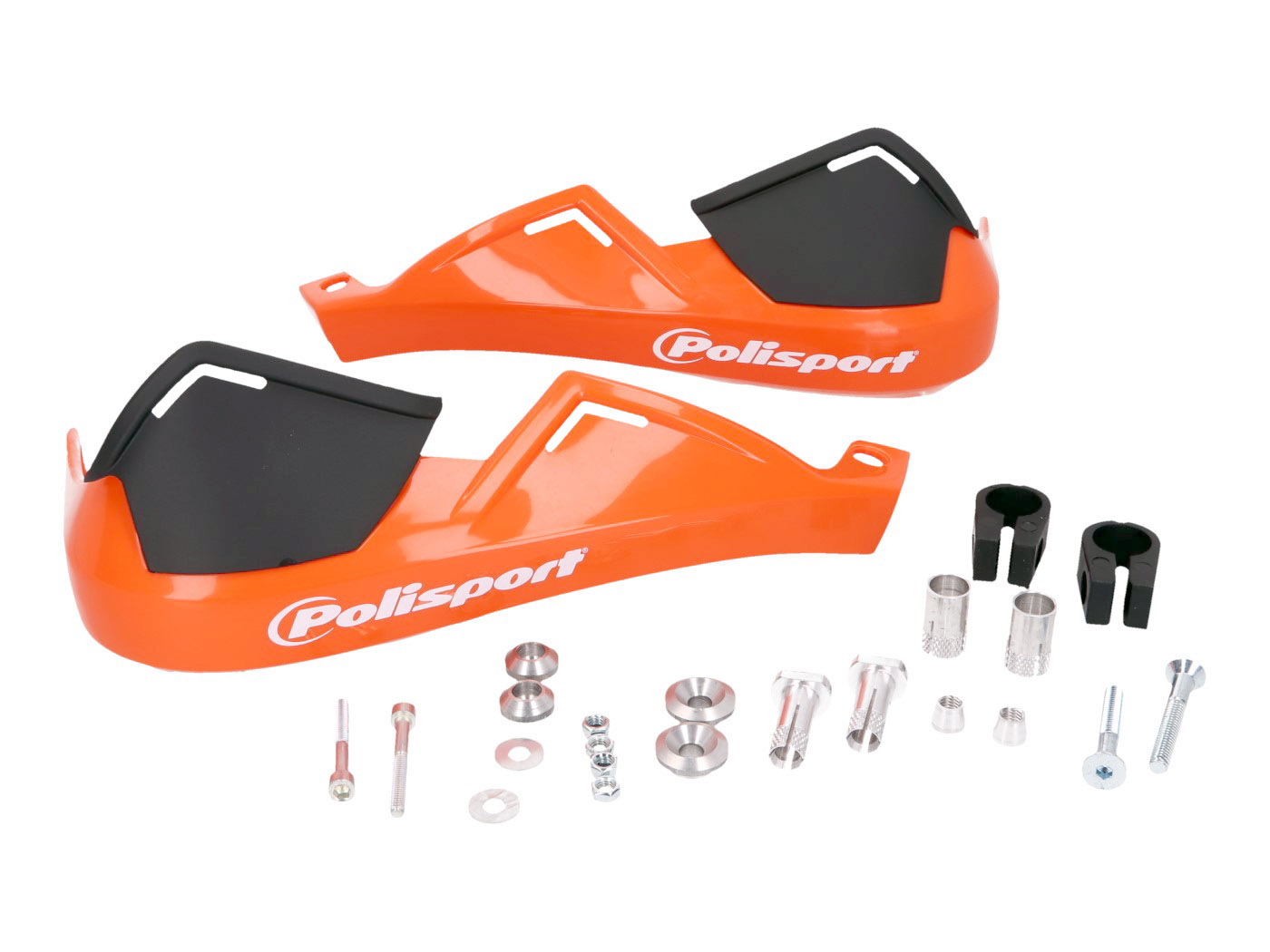 rankų apsaugos Polisport Evolution Integral oranžinės spalvos 22mm skersmens vairai