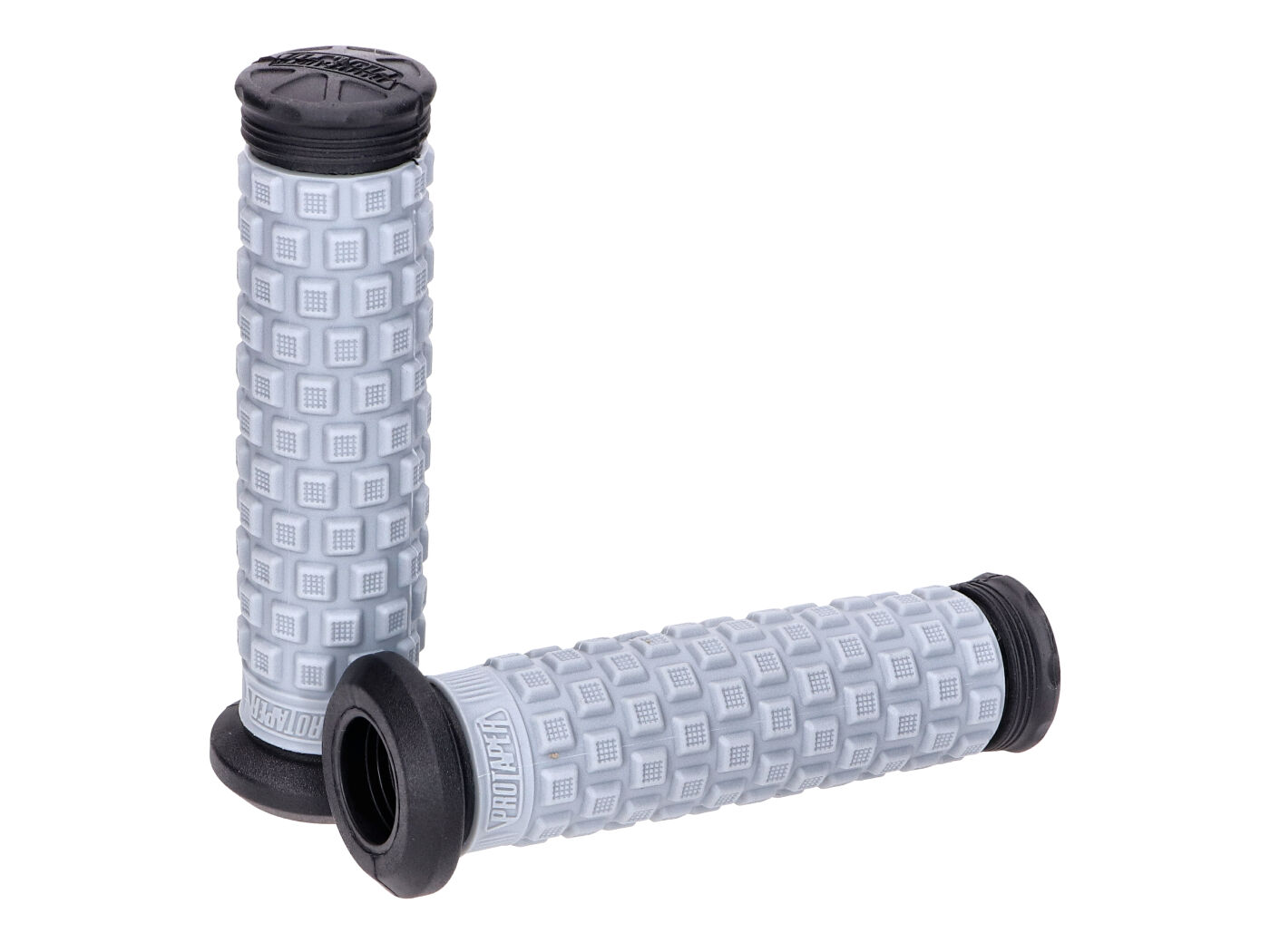 Guminės rankenėlės ProTaper Tri Density Pillow Top Grips ATV pilka juoda