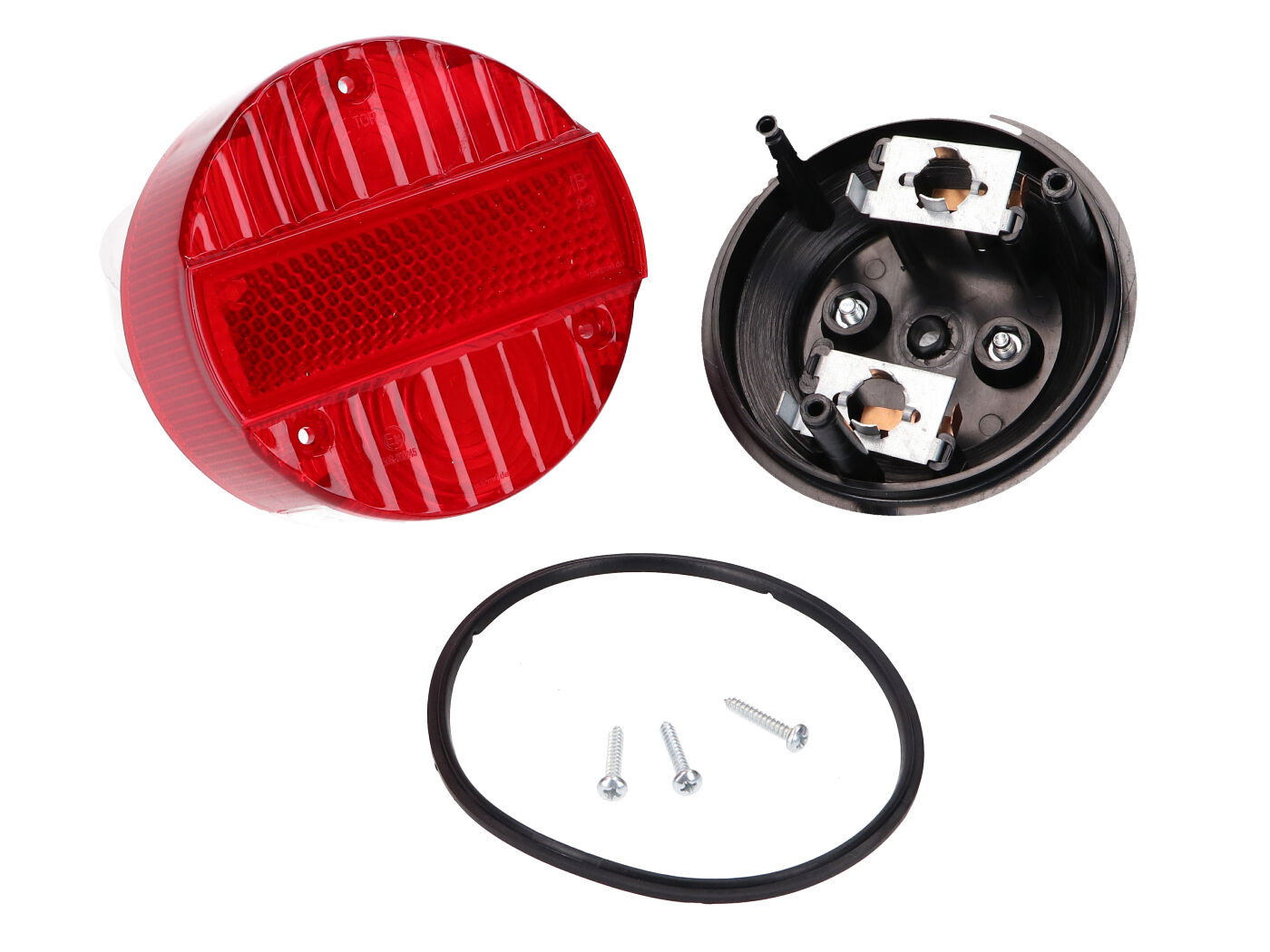 galinis žibintas 120 mm su numerio žibintu Simson S50, S51, S70, SR50, SR80, KR51, MZ